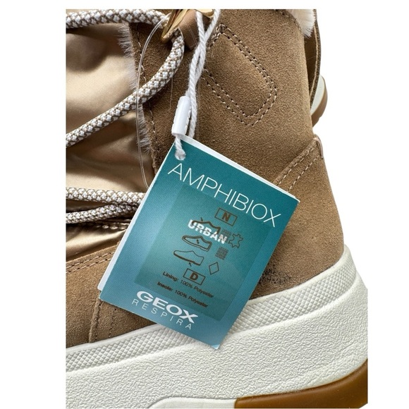 Geox Womens Falena Brown Snow Boots Size 9 - Picture 4 of 13